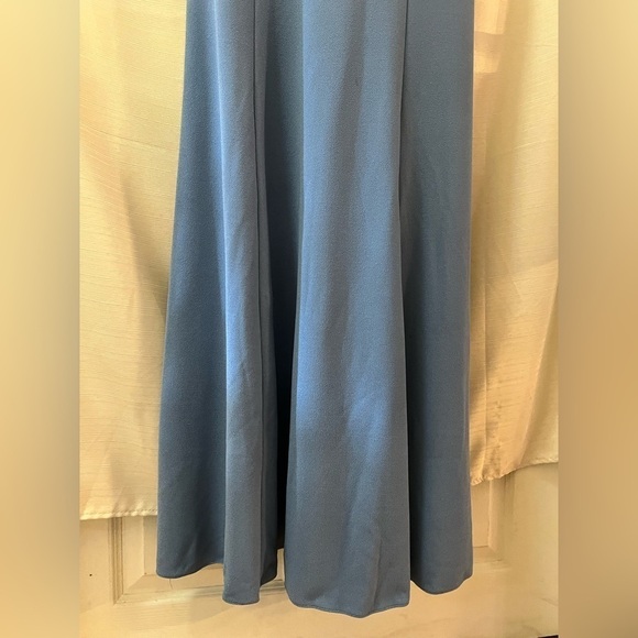 David’s bridal formal multi toned blue dress lace accent size 10 - Picture 2 of 12